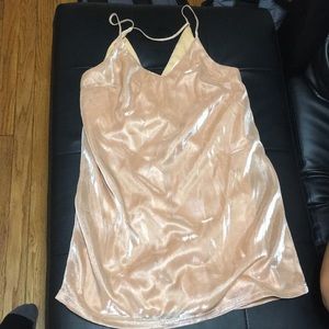 Sheer peach swing dress size medium